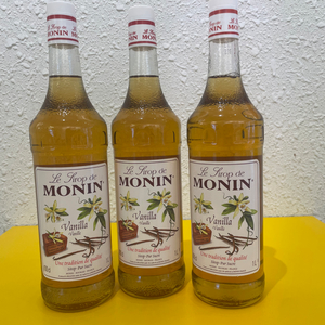 MONIN 바닐라라떼 시럽입니다