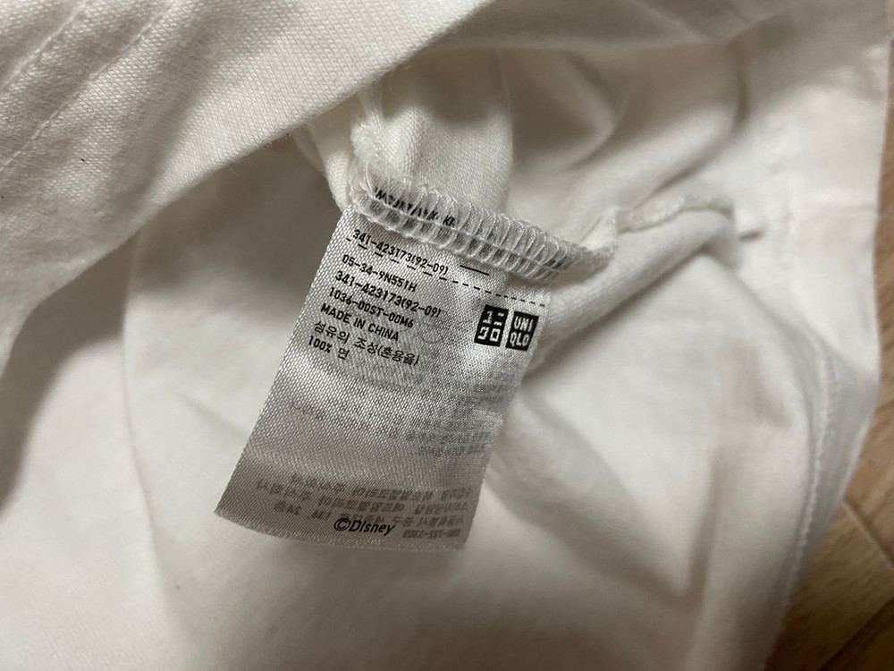 유니클로 미키마우스 반팔티 L--4