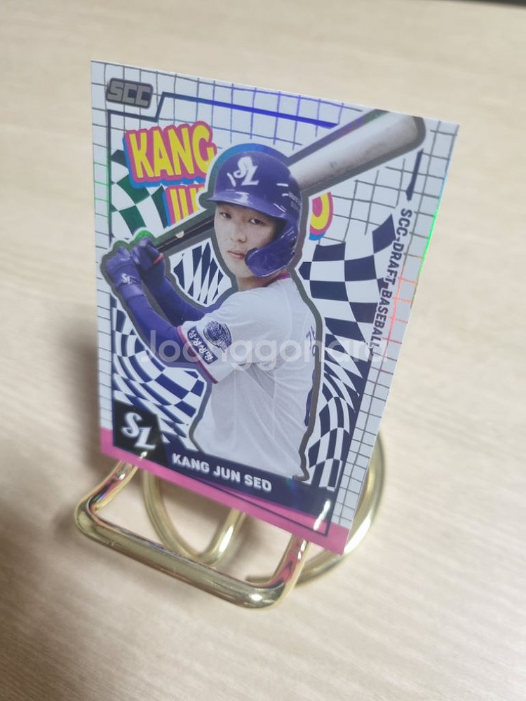 kbo 삼성라이온즈 강준서 체커 야구카드--1