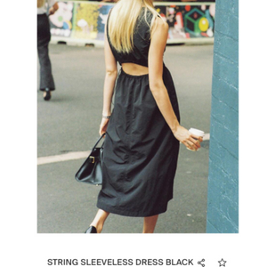 던스트 STRING SLEEVELESS DRESS BL