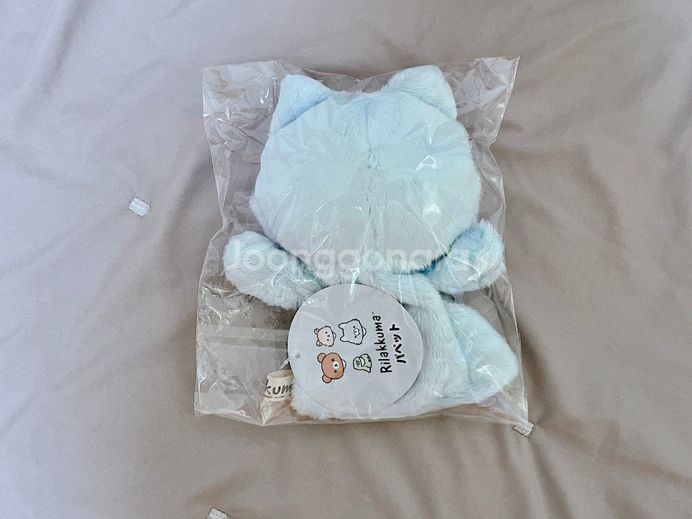 산엑스 리락쿠마 쿠지 아오이코오오카미 퍼펫 늑대 손인형--1