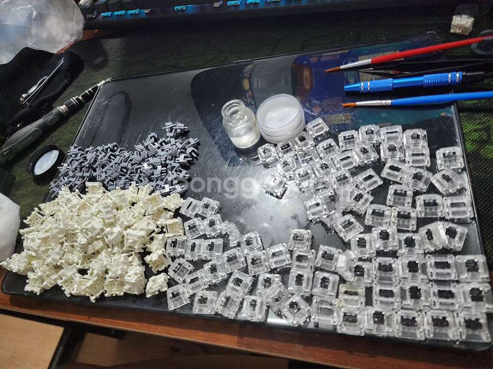 커세어 k70 tkl opx 광축 풀윤활 새재품--1