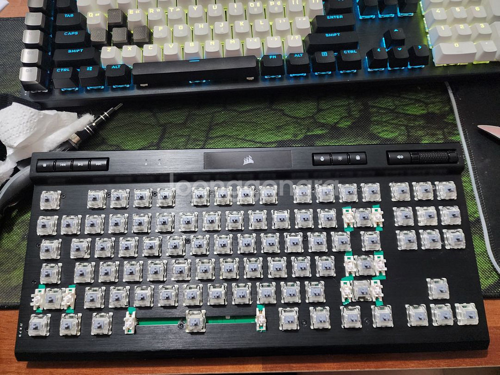 커세어 k70 tkl opx 광축 풀윤활 새재품--2