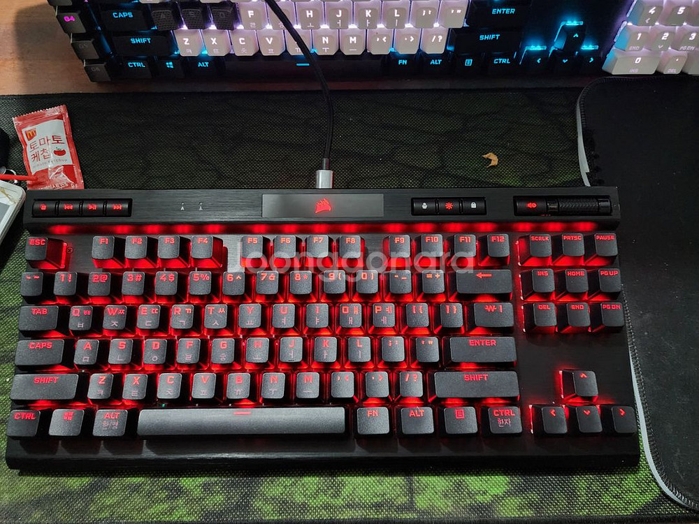 커세어 k70 tkl opx 광축 풀윤활 새재품--3