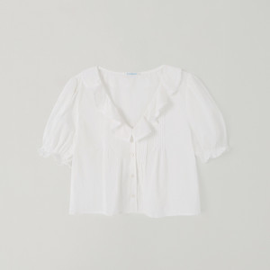 타낫 Wave shirring blouse 웨이브셔링