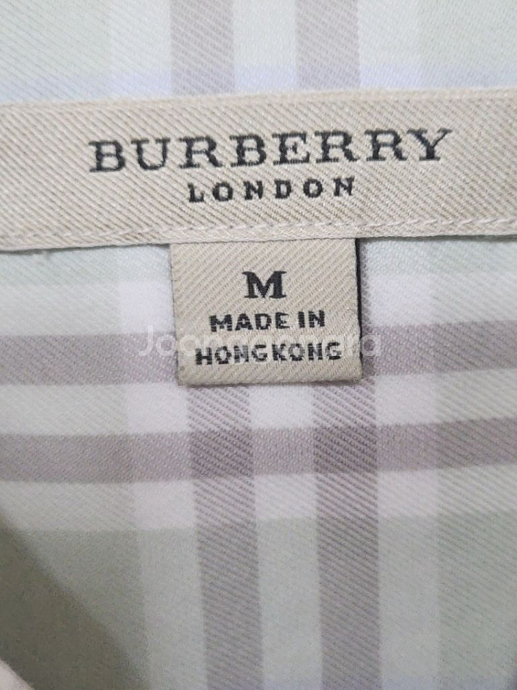 (M) 버버리 반팔셔츠 체크 남방 포켓 매장판--2
