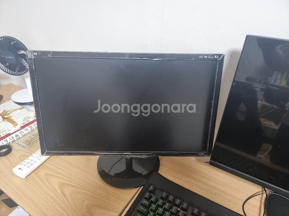 컴퓨터 (중고) 팝니다. (모니터 2개 포함)--2