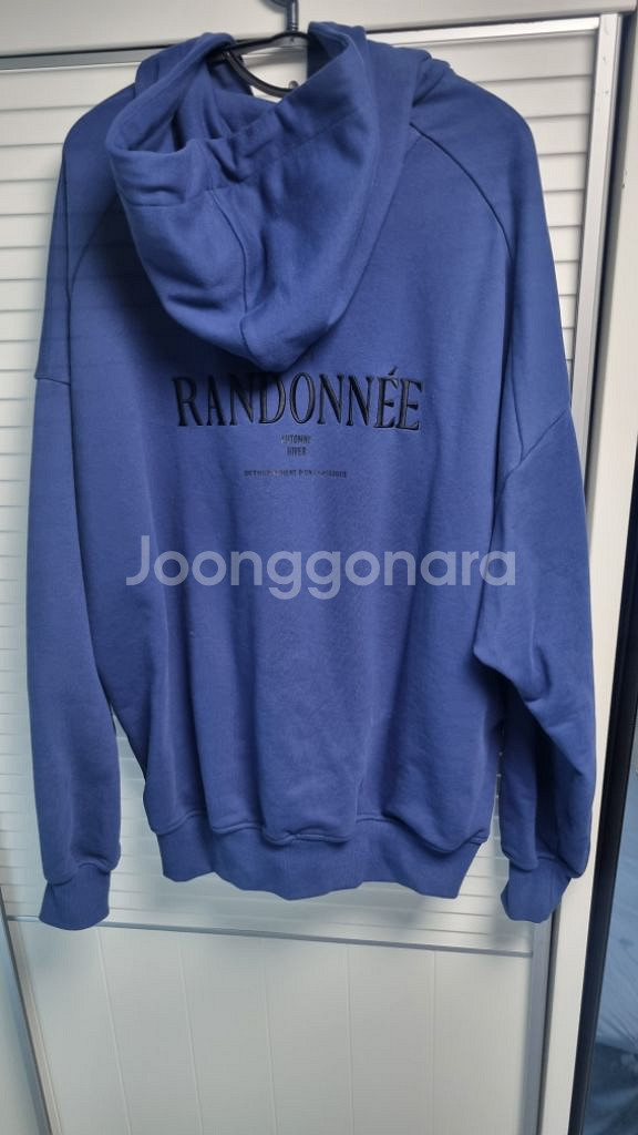 준지 22ss 블루후드집업 L사이즈 싸게팝니다--1