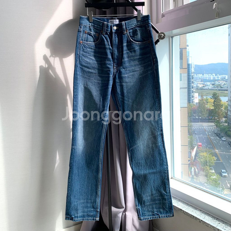 (28) ZARA 자라 남자 진청 스트레이트 데님 팬츠--2