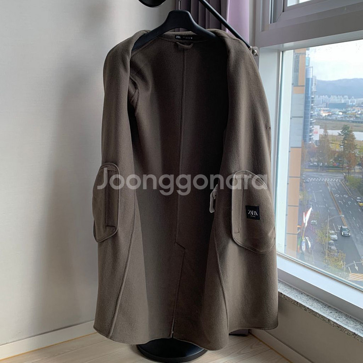 (100) ZARA 자라 남자 봄 가을 간절기 울 코트--3