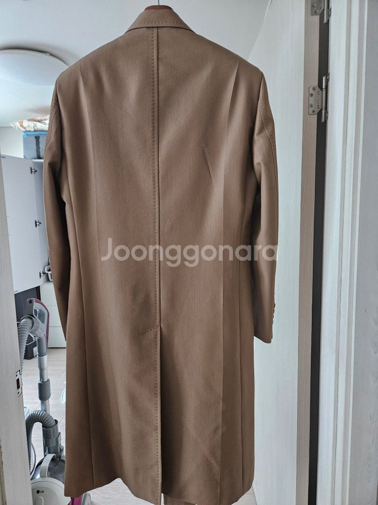 루이비통 카멜 더블 코트--1