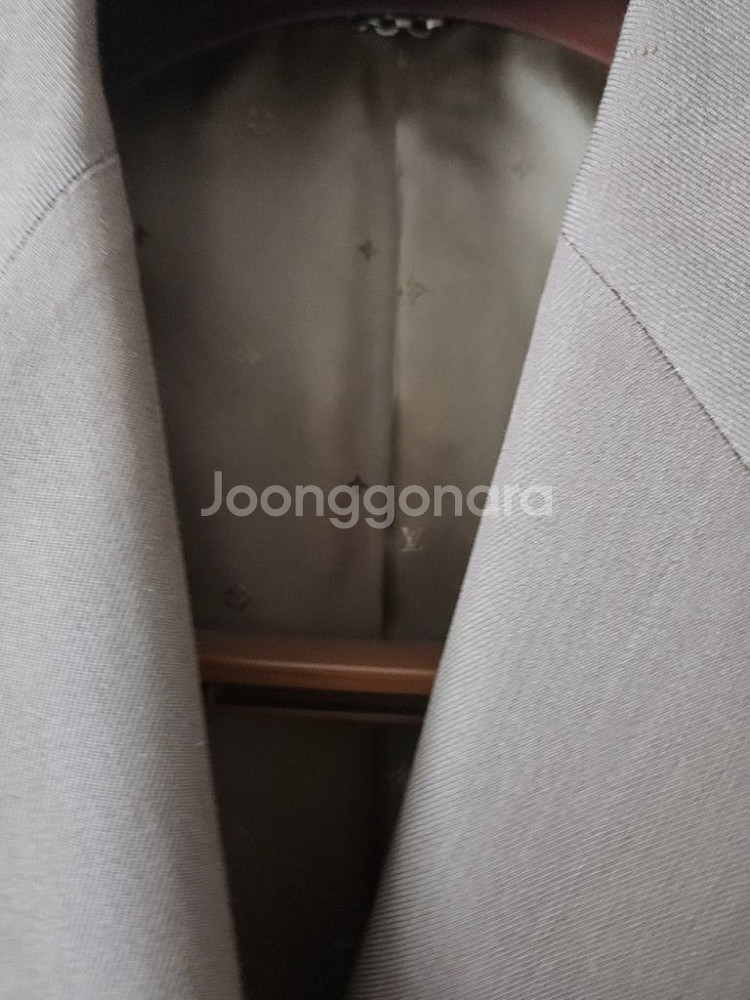 루이비통 카멜 더블 코트--3
