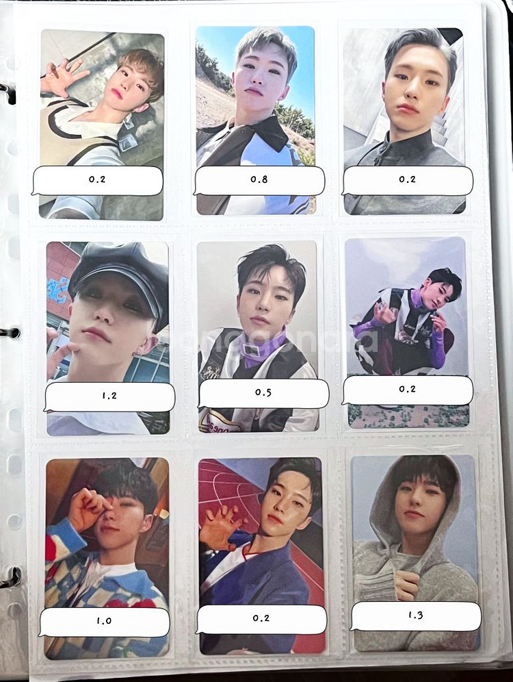 세븐틴 준 호시 원우 우지 포카 양도--3