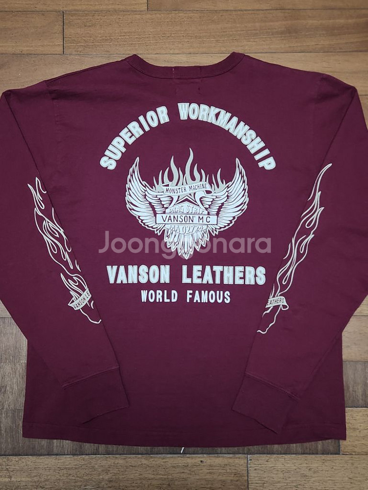 vanson 밴슨 롱슬리브[Large,made usa]--3