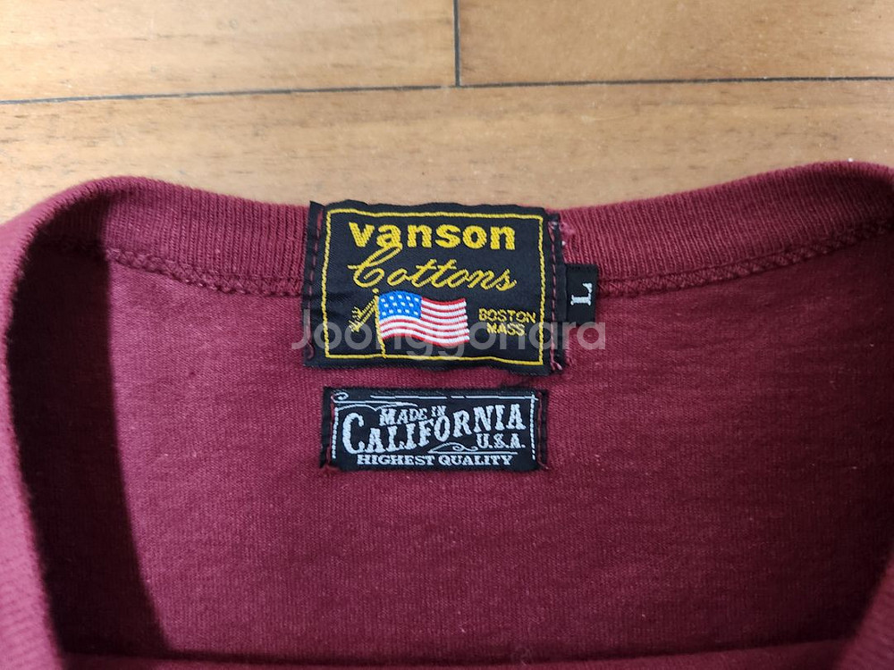vanson 밴슨 롱슬리브[Large,made usa]--8