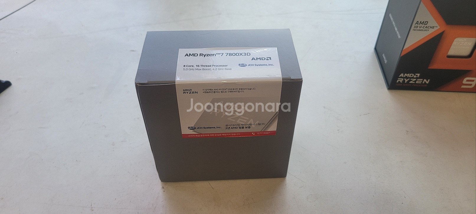 7800x3d 미개봉 정품 cpu AMD 팝니다.--1