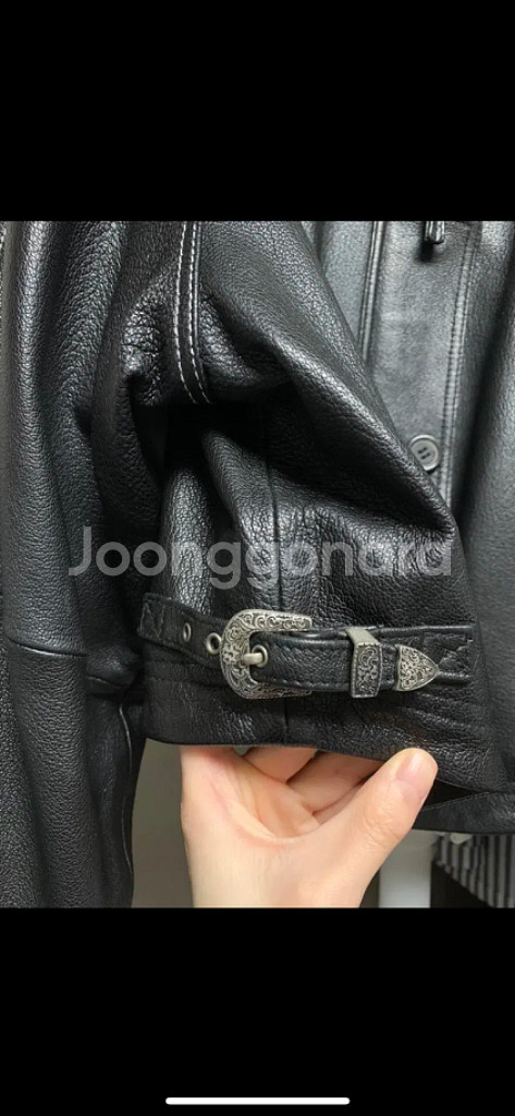 앤더슨벨 포 우먼 레더자켓 고트 가죽 자켓--4