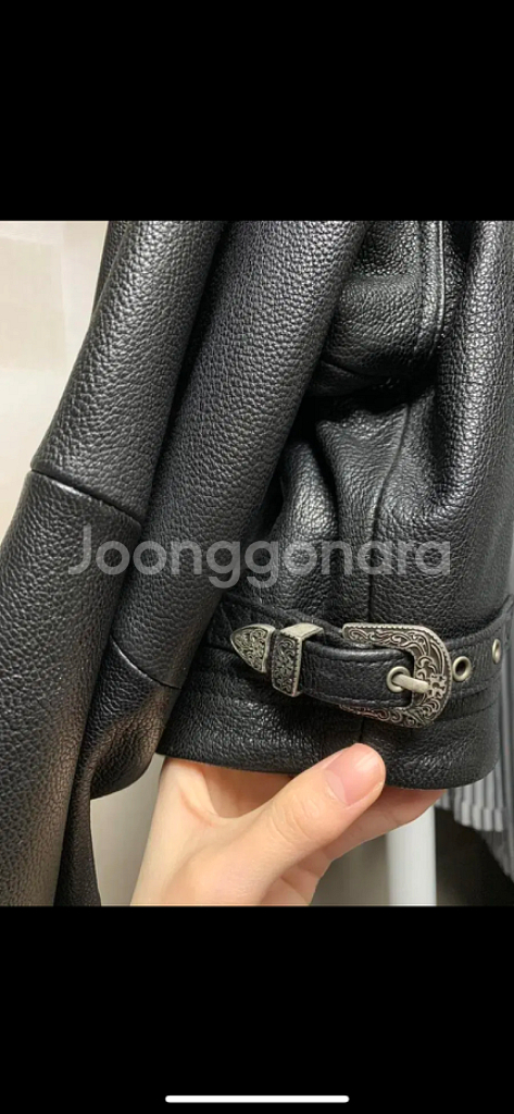 앤더슨벨 포 우먼 레더자켓 고트 가죽 자켓--6