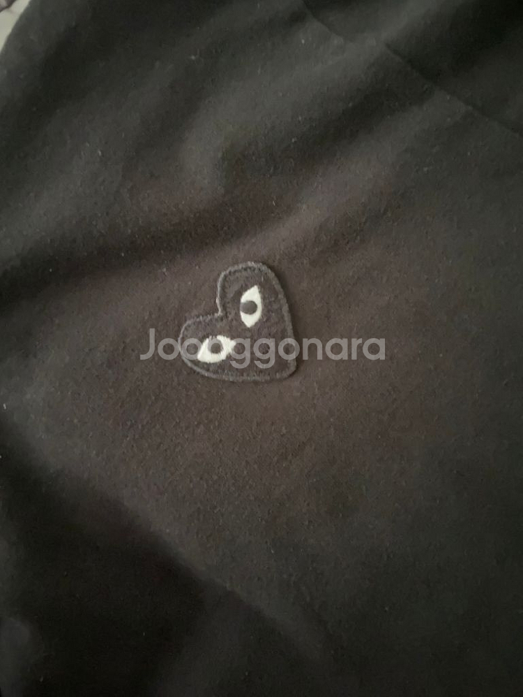 꿀매물 ! 꼼데가르송 긴팔티 [S] 정품 급처 검정와펜--1