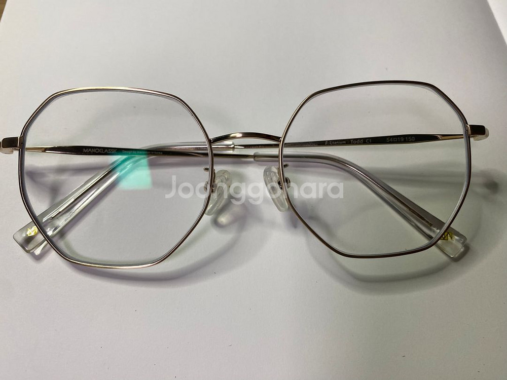 마노모스 토드 금테(이번주에 구매 거의 새 안경입니다)--1