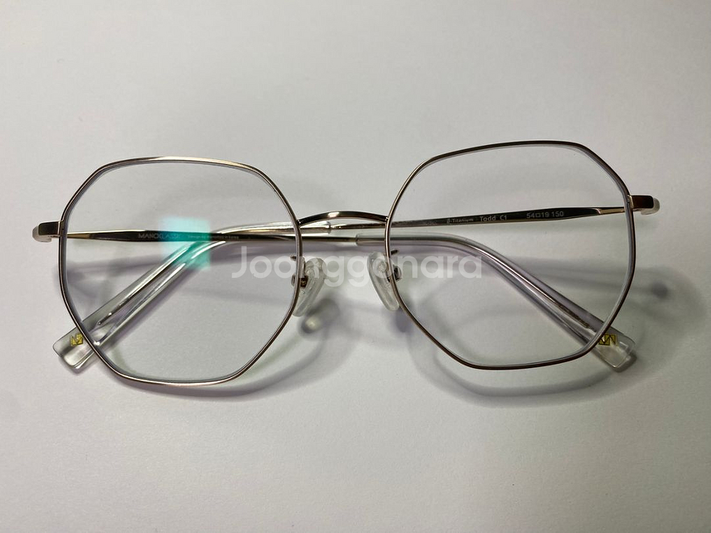 마노모스 토드 금테(이번주에 구매 거의 새 안경입니다)--2