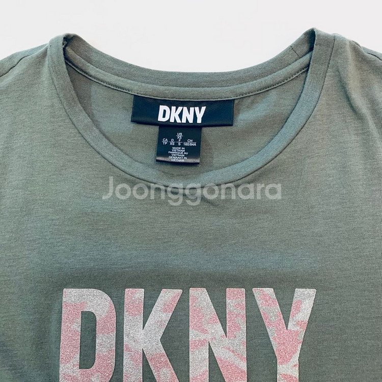 DKNY 로고 티셔츠 XS--3