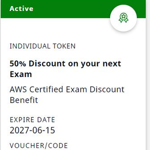 AWS 자격증 50% 할인 쿠폰 판매