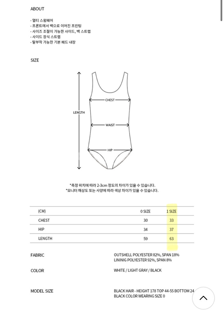 Nache 나체 수영복 1size (블랙) -거의새상품--9