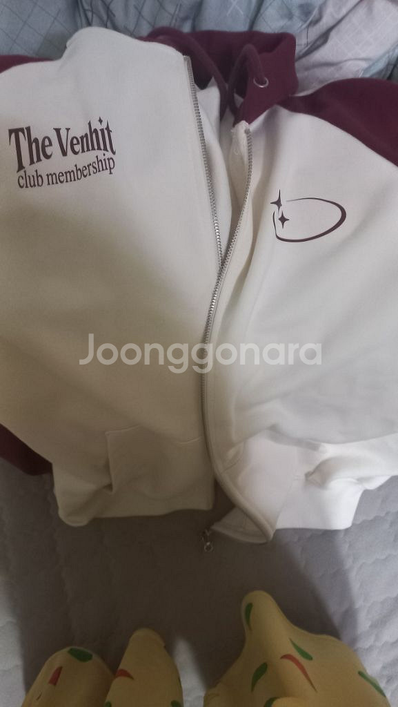 벤힛 크로스드레슬리 vc스타로고 후드 집업_레드--2