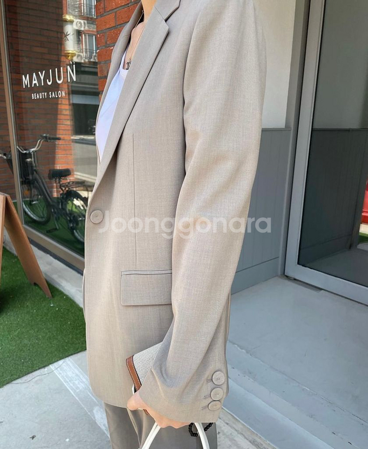 쏭라벨 썸머자켓 모카그레이 M--2
