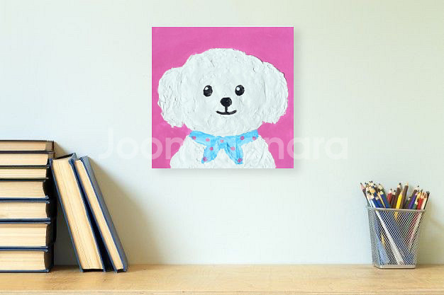 귀여운 강아지 캔버스 그림--2