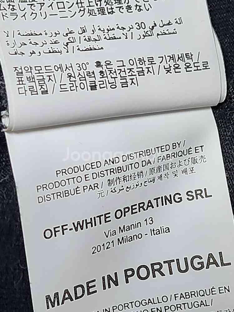 S 오프화이트 워터폴 오버핏 반팔티셔츠--8