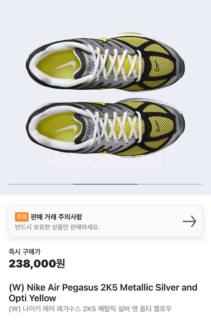 나이키 페가수스 (250) 미착용 새 제품--1