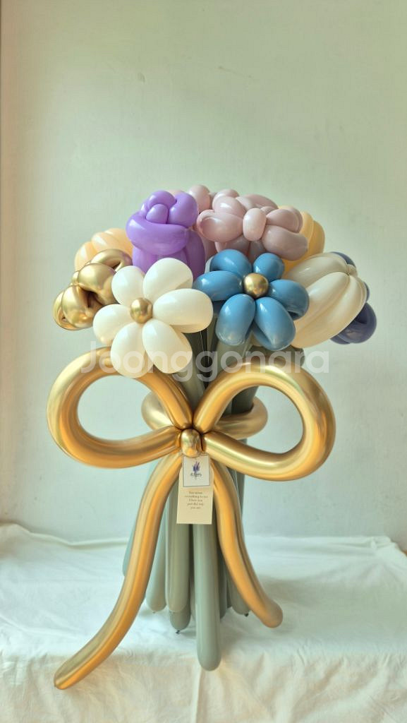 고급스러운 풍선꽃다발 개업선물 축하선물 생일 기념일--3