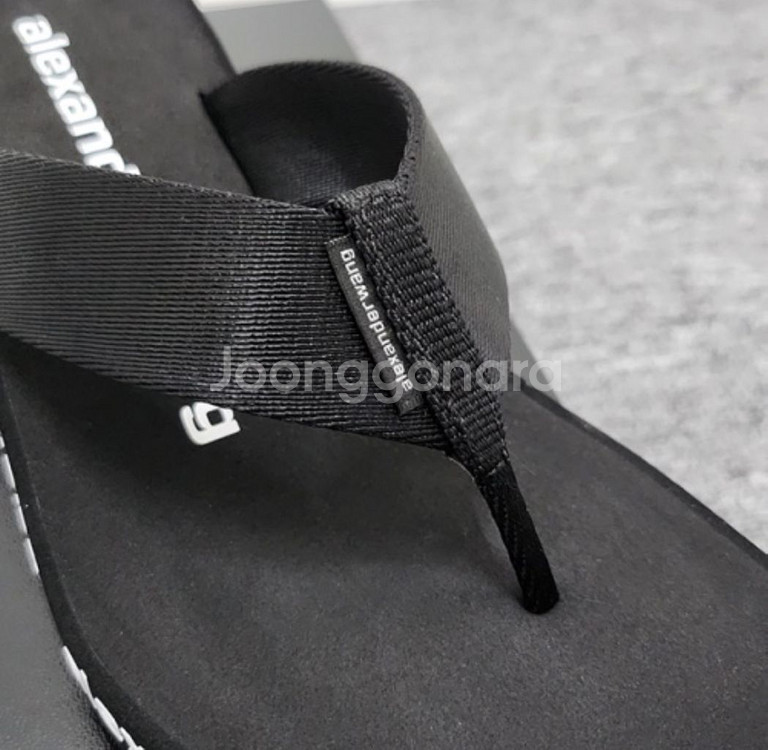 정품 알렉산더왕 슬리퍼 플립플랍 키 높이 웨지 조리 뮬--4