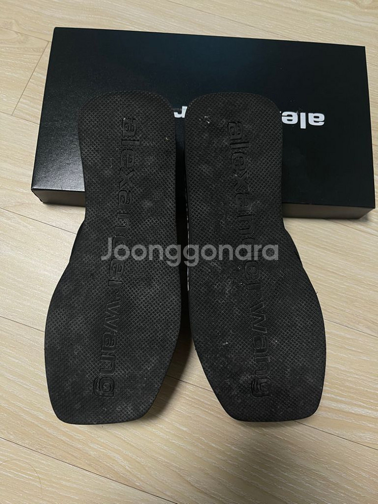 정품 알렉산더왕 슬리퍼 플립플랍 키 높이 웨지 조리 뮬--7