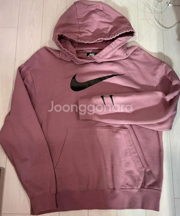 나이키 우먼 모브 분홍 후드 후드티 스우시 퓨추라 M--2