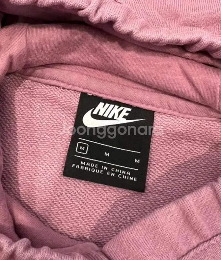 나이키 우먼 모브 분홍 후드 후드티 스우시 퓨추라 M--3