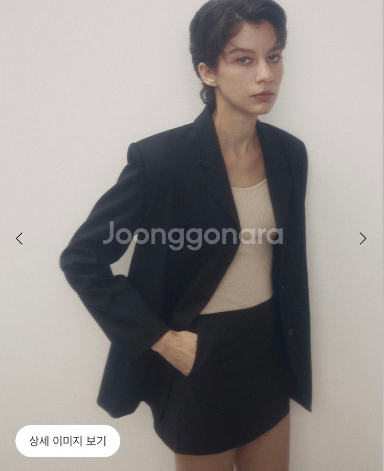 [새상품] 시에 sie 로에 클래식 테일러드 재킷 블랙--2