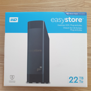 WD easystore 22TB(테라) 외장하드 드라이