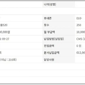 더피플라이프 520 2구좌 450 34회 납입