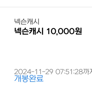 넥슨캐시 10000원