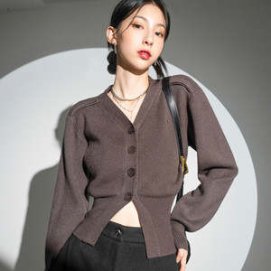 어반드레스 Balloon Ribbed Cardigan