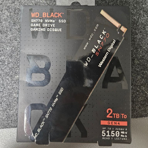 WD BLACK SN770 2T 미개봉 판매합니다