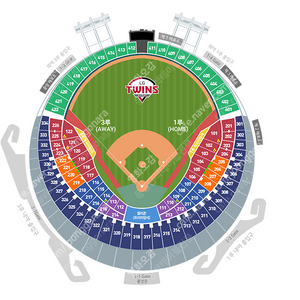 9월 7일 (토요일) LG vs 한화 3루 네이비 326블록 2연석 / 4연석 통로석 양도합니다