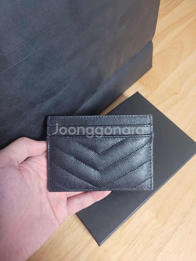 [정품]입생로랑 카드지갑 금장--1