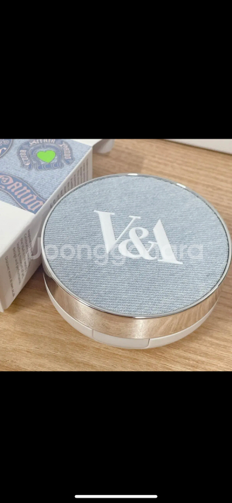 새상품 브이앤에이 롱 웨어 쿠션 파운데이션 매트 데님--2