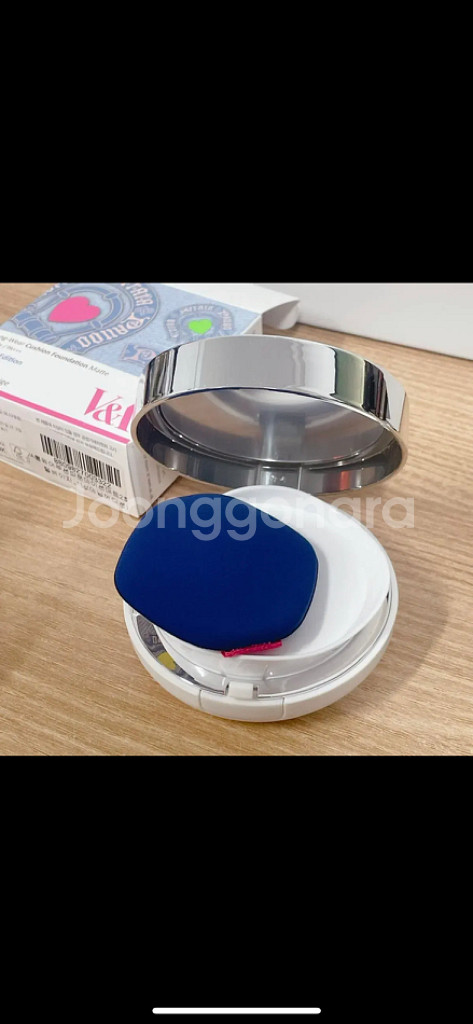 새상품 브이앤에이 롱 웨어 쿠션 파운데이션 매트 데님--3