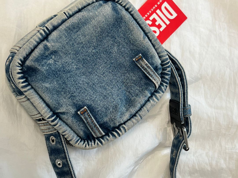 Diesel 디젤 데님 크로스백 숄더백--3