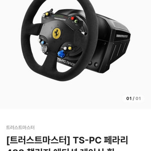 트러스트마스터 ts-pc+스파르코 r383+3페달